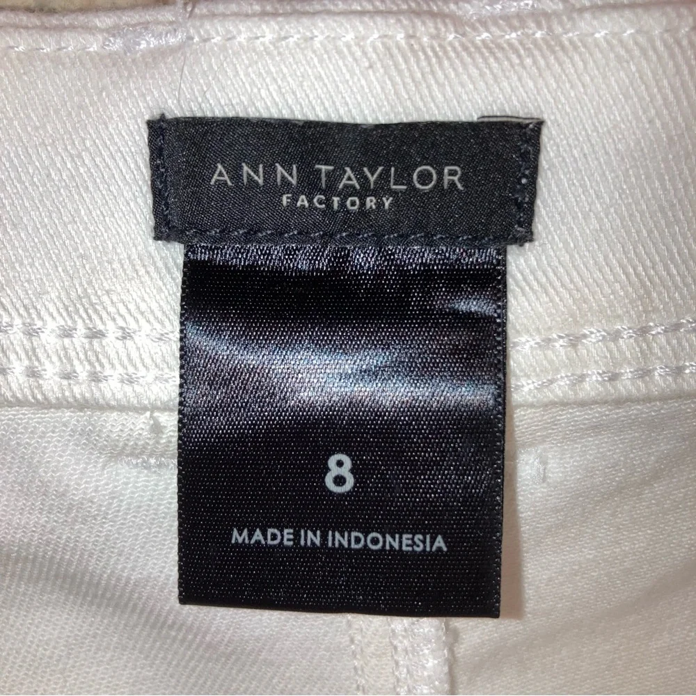 White Denim Ann Taylor Factory Skirt - Picture 3 of 4